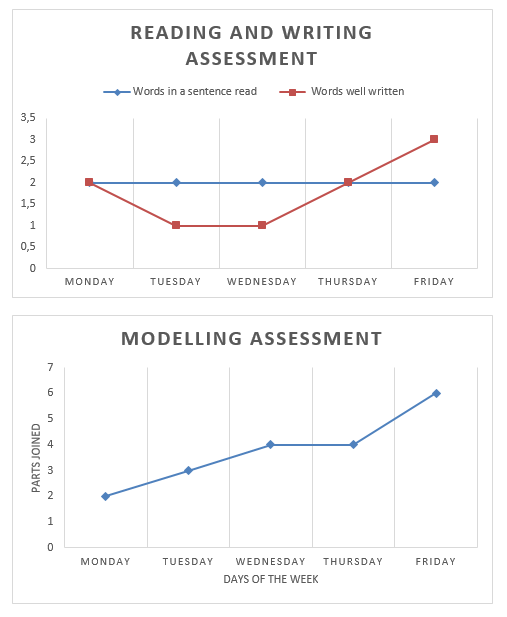 Reading and Writing assessment. Modelling assessment