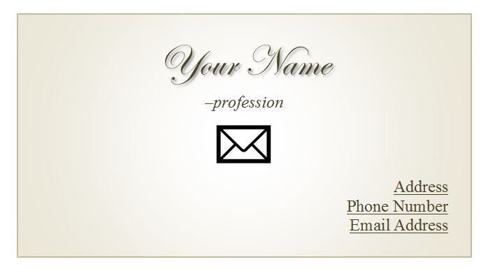 The Business Card