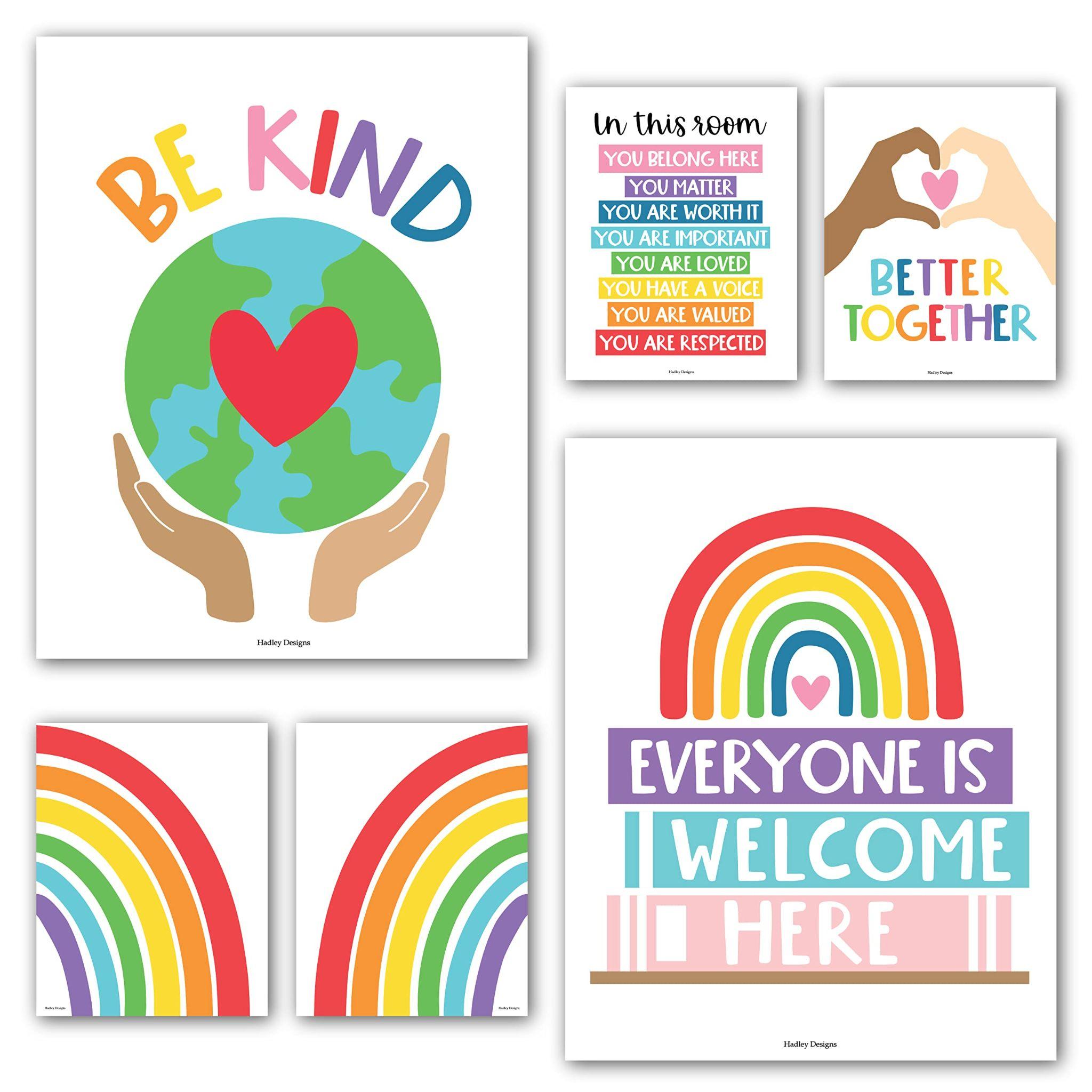 âWe Are All differentâ multicultural posters